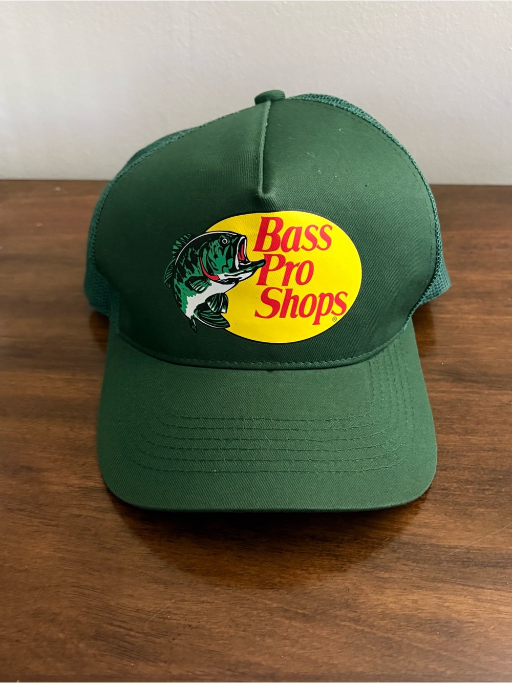 Bass Pro Shops Adult Men’s Green Hat Snapback Fishing Outdoor Outdoors R7